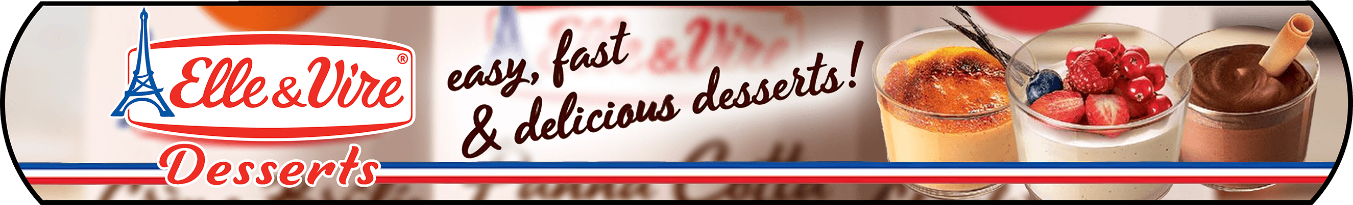 Elle and Vire Desserts Banner